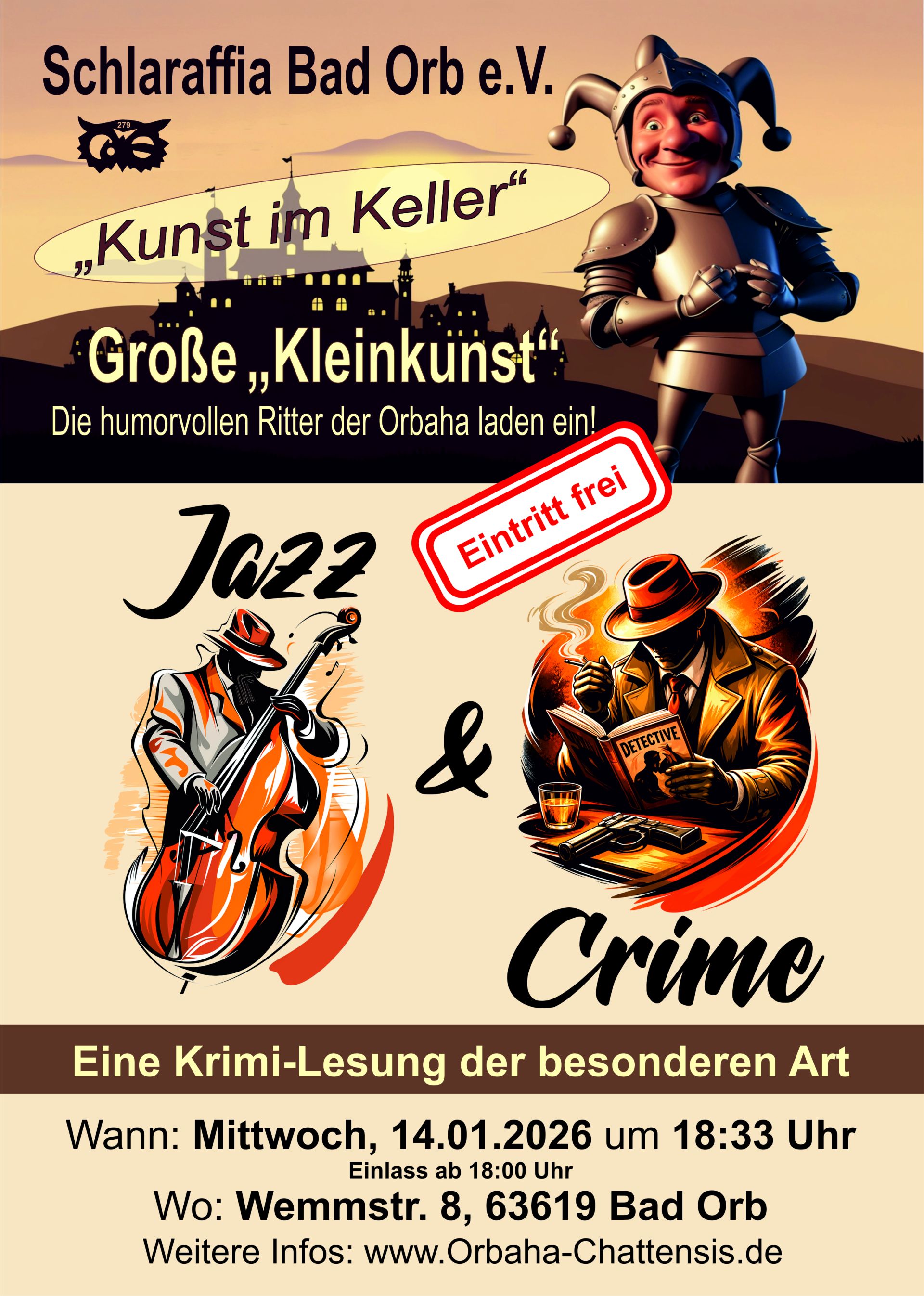 Plakat Jazz & Crime